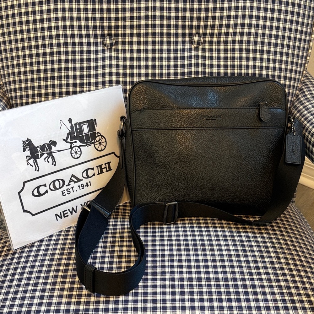 Coach Black Messenger Bag